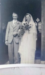 Arthur and Laura FRENCH on their wedding day in 1939